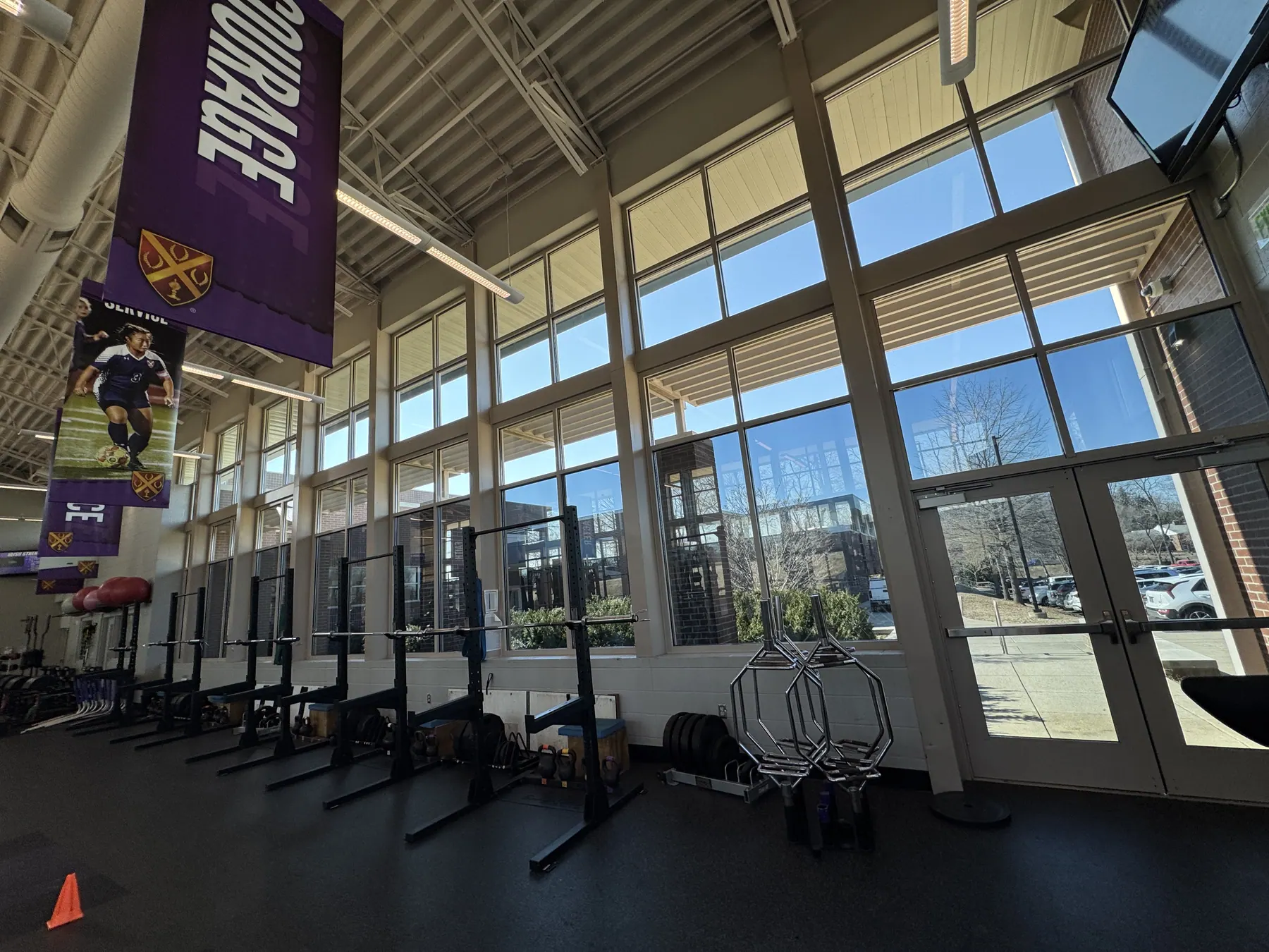Fitness center clerestory glass, DR OptiTune 05