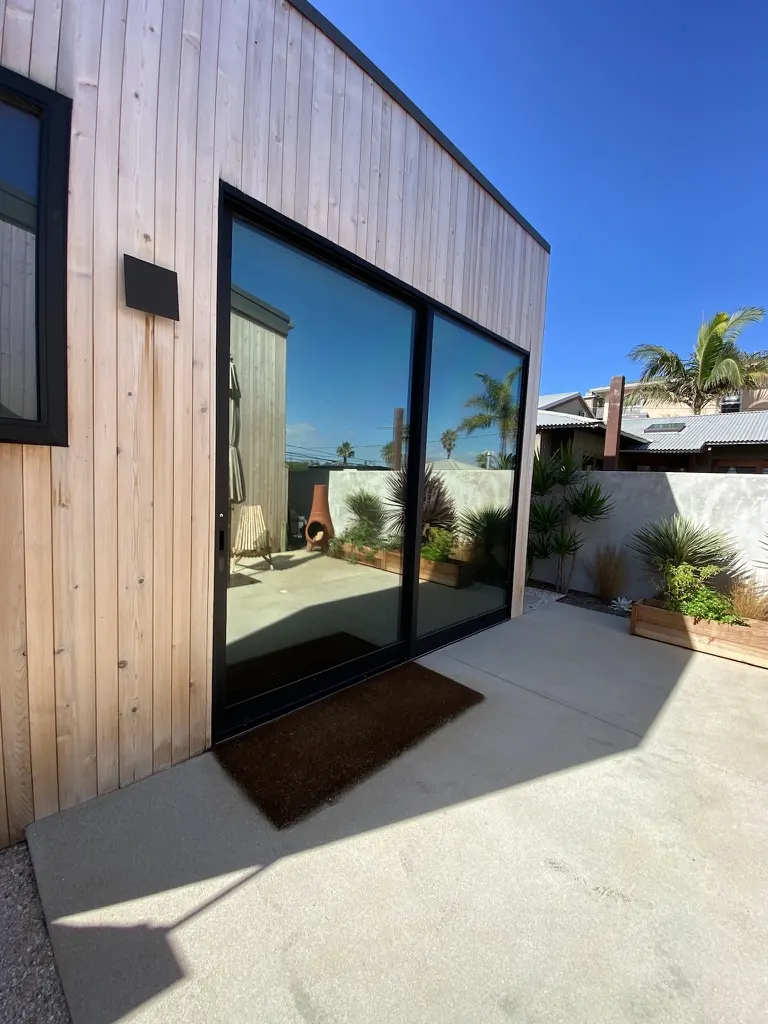 Slider opening onto a private patio, Coronado