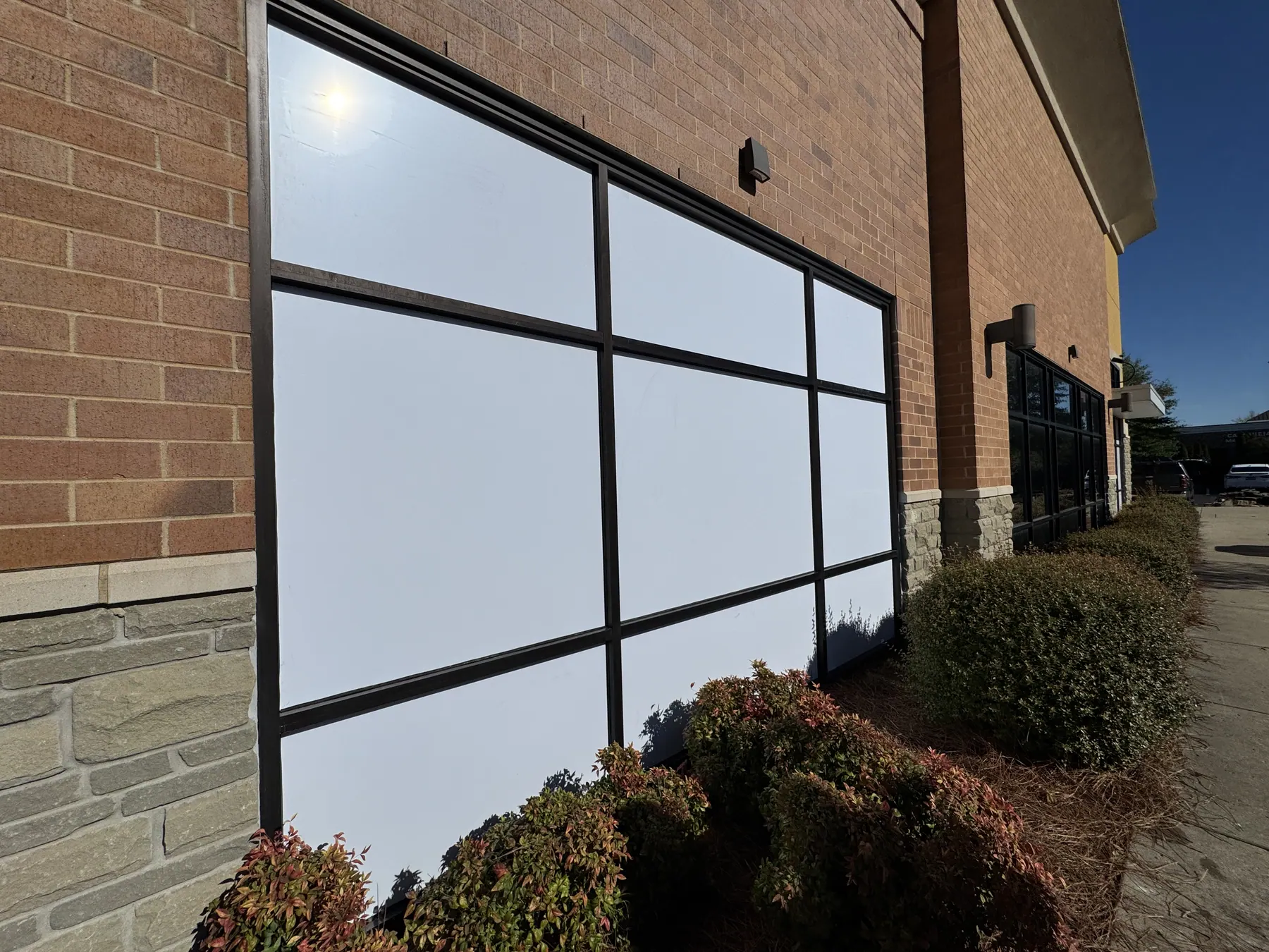 Whiteout film for full privacy