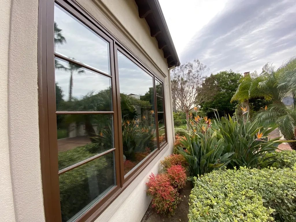 Divided-lite windows, filmed pane by pane, Rancho Santa Fe